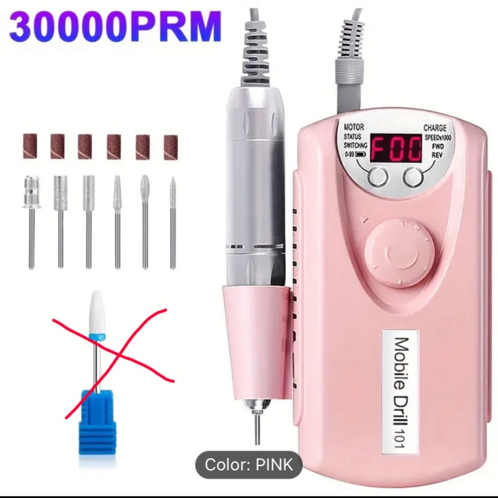 Pink high speed 30000 PRM Electric Nail Drill